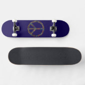 Vredesschedels Skateboardontwerp Persoonlijk Skateboard (Horizontaal)