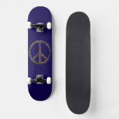 Vredesschedels Skateboardontwerp Persoonlijk Skateboard (Voorkant)