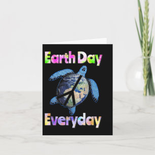 Vredesschildpad Dag van de Aarde Elke dag schilder Kaart