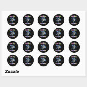 Vredesschildpad Dag van de Aarde Elke dag schilder Ronde Sticker (Vel)