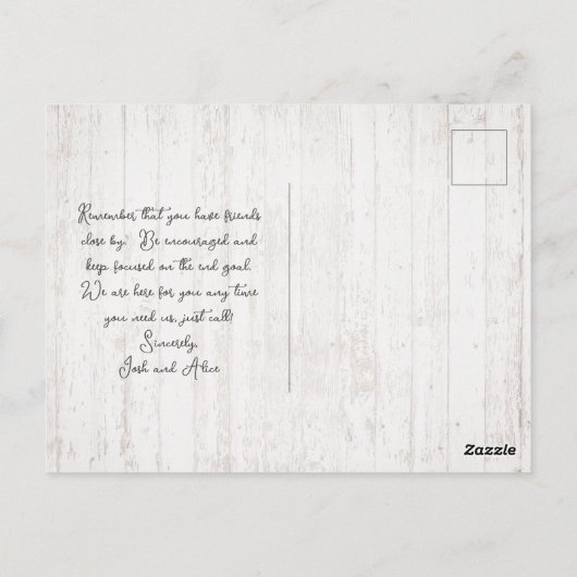 Vredesscriptpakket zeehondenhout briefkaart (Achterkant)