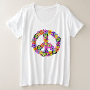 Vredessignaal Grote Maat T-shirt