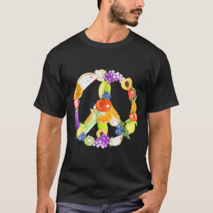 Vredessignaal voor groenten en fruit van Vegan Fru T-shirt