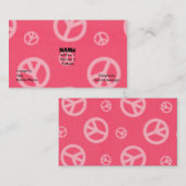 VREDESSIGNALEN BEDRIJF EN ROEPKAARTEN VISITEKAARTJE (Voorkant / Achterkant)