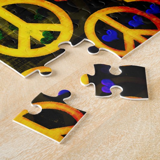 Vredessignalen en harten legpuzzel (Zijkant)