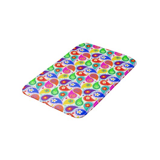 Vredessignalen en Paisley Bath Mat (Gekanteld)