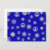 Vredessignalen en Snowflakes Holiday-kaarten Feestdagenkaart (Voorkant / Achterkant)
