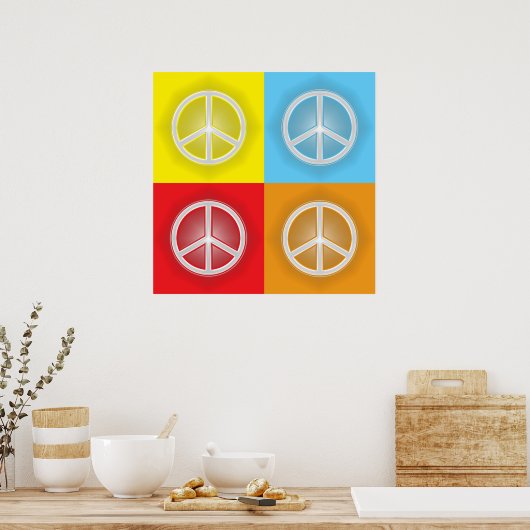 VREDESSIGNALEN POSTER (Keuken)