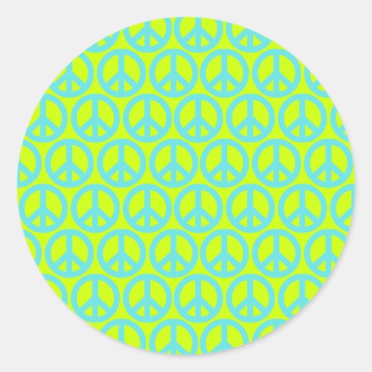 Vredessignalen Ronde Sticker (Voorkant)