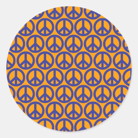 Vredessignalen Ronde Sticker (Voorkant)