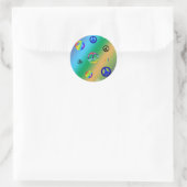 Vredessignalen Ronde Sticker (Tas)
