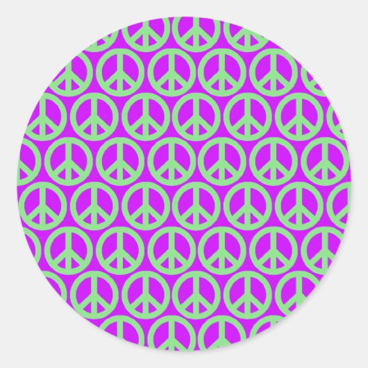 Vredessignalen Ronde Sticker (Voorkant)