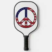Vredessignalen Vlag kleuren Pickleball Paddle (Voorkant)