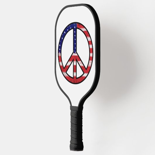 Vredessignalen Vlag kleuren Pickleball Paddle (Links)