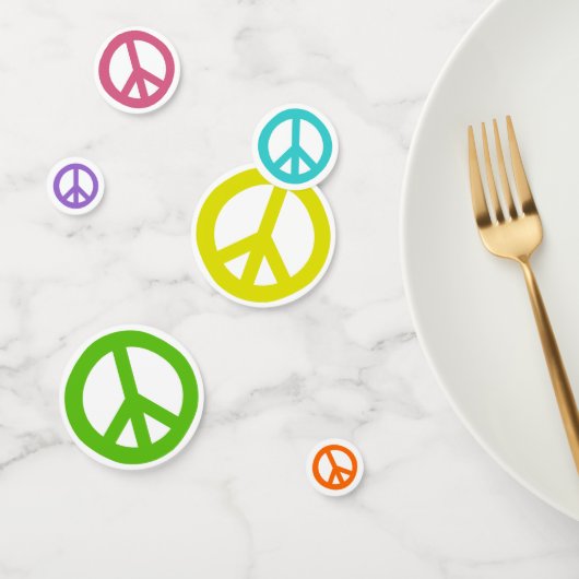 Vredessignalen voor meerdere kleuren confetti (Groep)