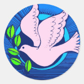 VREDESSTICKER RONDE STICKER (Voorkant)