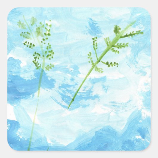 Vredesstickers Vierkante Sticker (Voorkant)