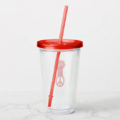 Vredesstrijd Acryl Drinkbeker (Achterkant)