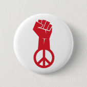 Vredesstrijd Ronde Button 5,7 Cm (Voorkant)