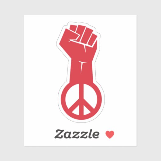 Vredesstrijd Sticker (Vel)