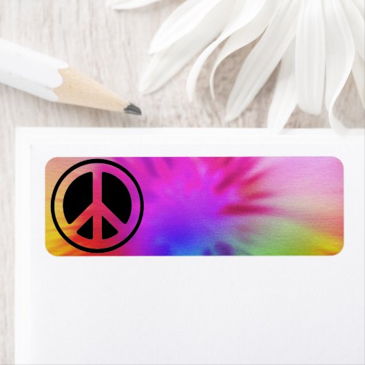 Vredesstropdas kleurstof label (Insitu)