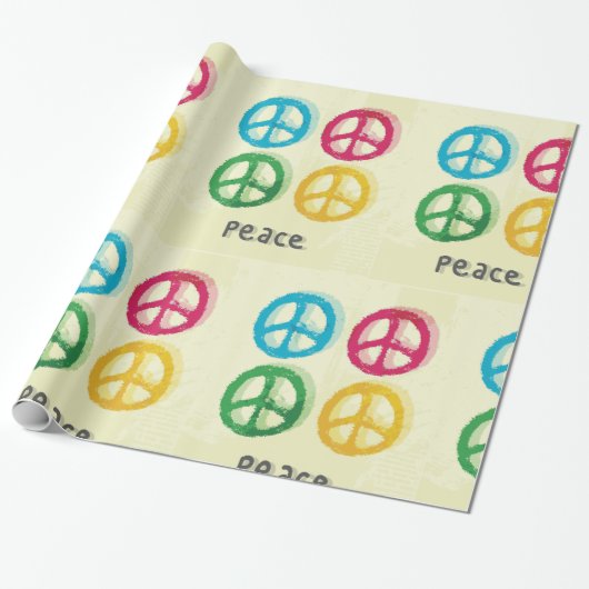 Vredessymbolen Cadeaupapier (Uitgerold)