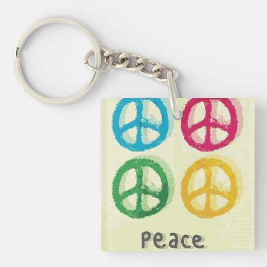 Vredessymbolen Sleutelhanger (Voorkant)