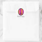 Vredessymbool "Alles wat we zijn gezegde" Ronde Sticker (Tas)