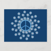 Vredessymbool Bloemen Briefkaart (Voorkant)