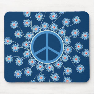 Vredessymbool Bloemen Muismat