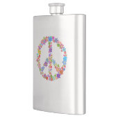 Vredessymbool Bloemkracht Kleurrijk Ontwerp Flacon (Links)