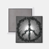 Vredessymbool — blokkracht magneet (Voorkant / Achterkant)