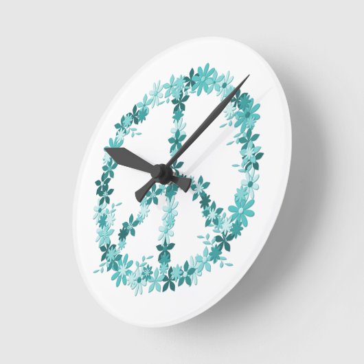 Vredessymbool — blokkracht ronde klok (Hoek)