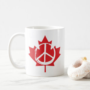 Vredessymbool Canada is niet te koop aan de VS Koffiemok