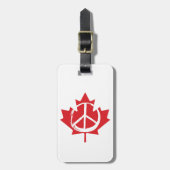 Vredessymbool Canada is niet te koop voor de VS Bagagelabel (Voorkant verticaal)