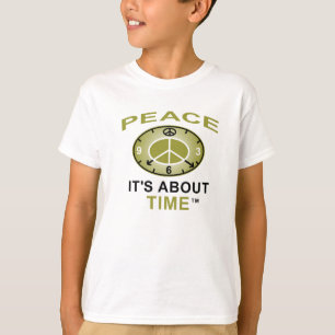 VREDESSYMBOOL CLOCK AA T shirt (wit)