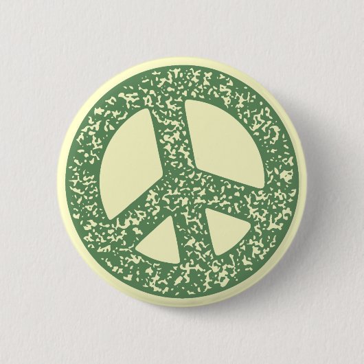 Vredessymbool -diststempel ronde button 5,7 cm (Voorkant)