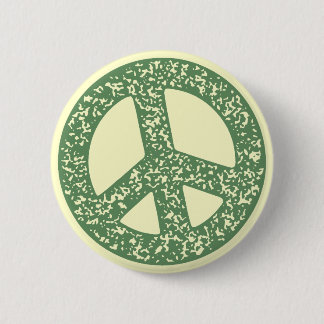 Vredessymbool -diststempel ronde button 5,7 cm