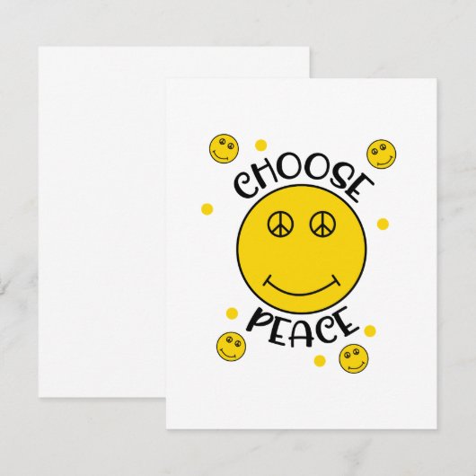 Vredessymbool Emoji Face (Voorkant / Achterkant)