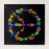 Vredessymbool Flower Power Legpuzzel (Horizontaal)