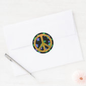 Vredessymbool Flower Retro 60s Stickers (Envelop)