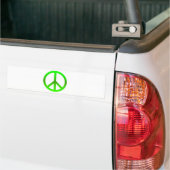 Vredessymbool Groen Bumpersticker (Op Truck)