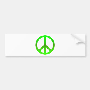 Vredessymbool Groen Bumpersticker