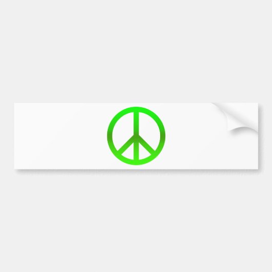 Vredessymbool Groen Bumpersticker (Voorkant)