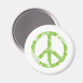 Vredessymbool (groen) magneet (Voorkant / Achterkant)