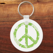 Vredessymbool (groen) sleutelhanger (Voorkant)