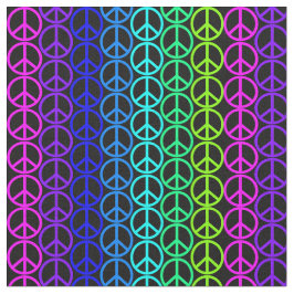 Vredessymbool hippie pacific-teken. verbinding stof