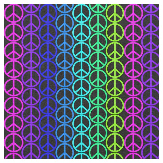 Vredessymbool hippie pacific-teken.  verbinding stof (Close Up)