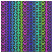 Vredessymbool hippie pacific-teken.  verbinding stof (Swatch)