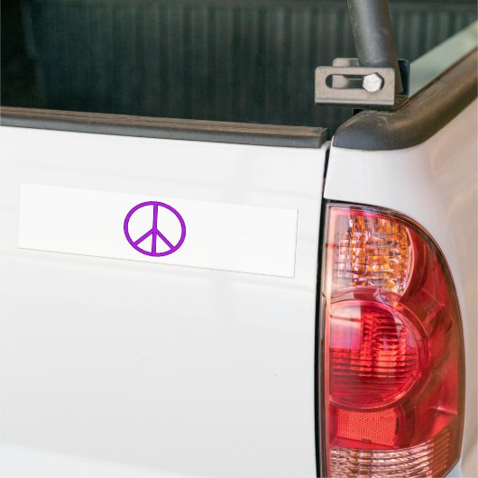 Vredessymbool: hou van hippie tegen oorlog bumpersticker (Op Truck)